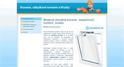 Desktop Screenshot of kovanie.eu